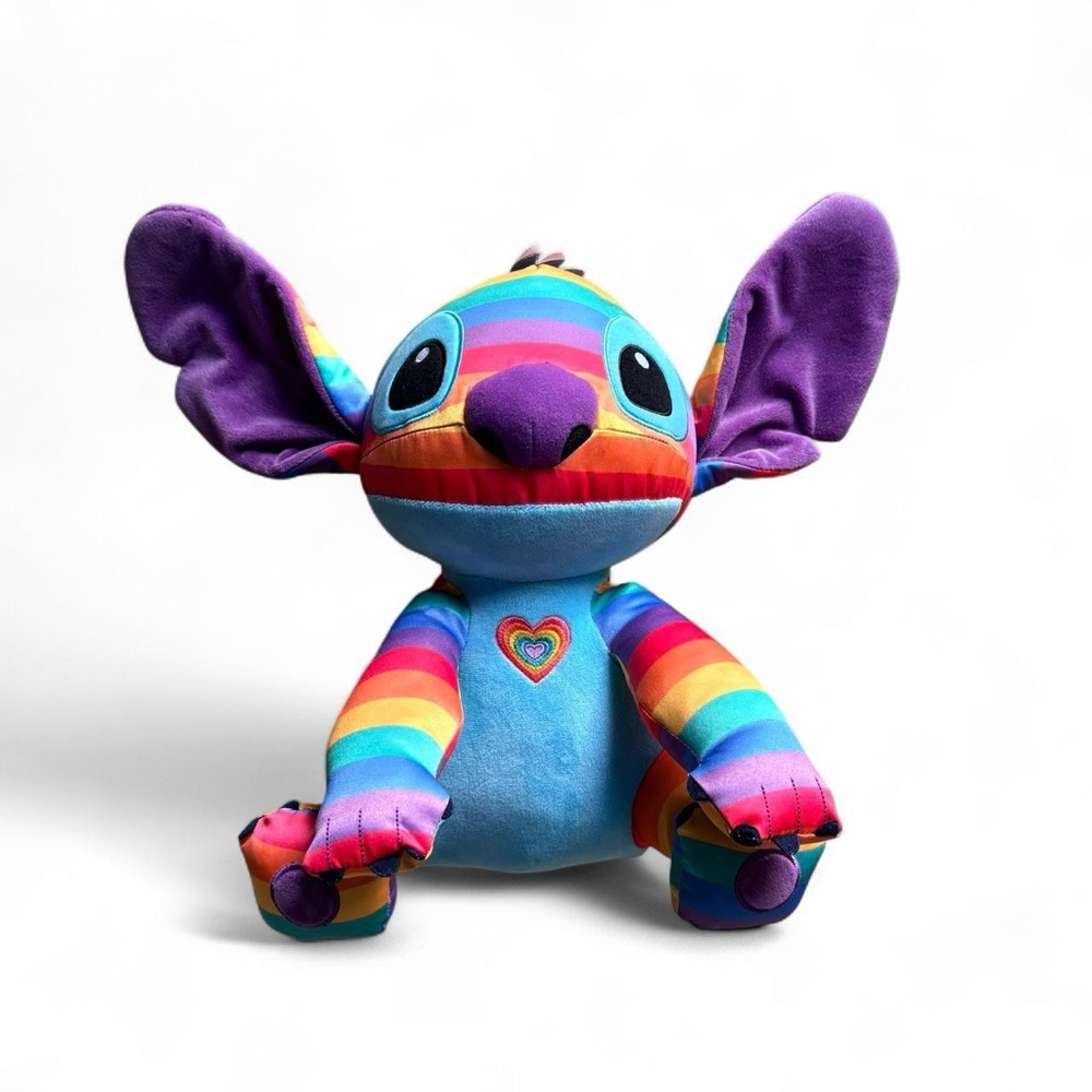 Disney Parks STITCH Rainbow Collection Plush Doll – 12.5" Special Edition 🌈